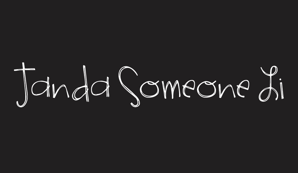 Janda Someone Like You font big