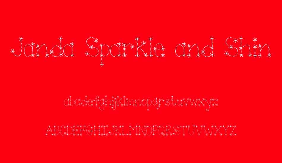 janda-sparkle-and-shine font