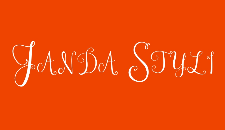 Janda Stylish Monogram font big