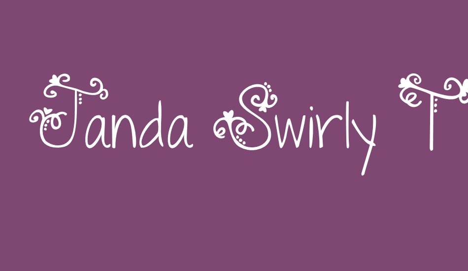 Janda Swirly Twirly font big