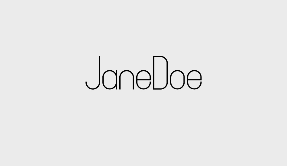 JaneDoe font big