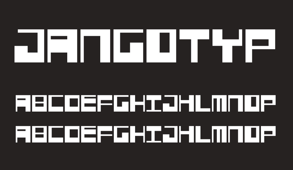 Jangotype font