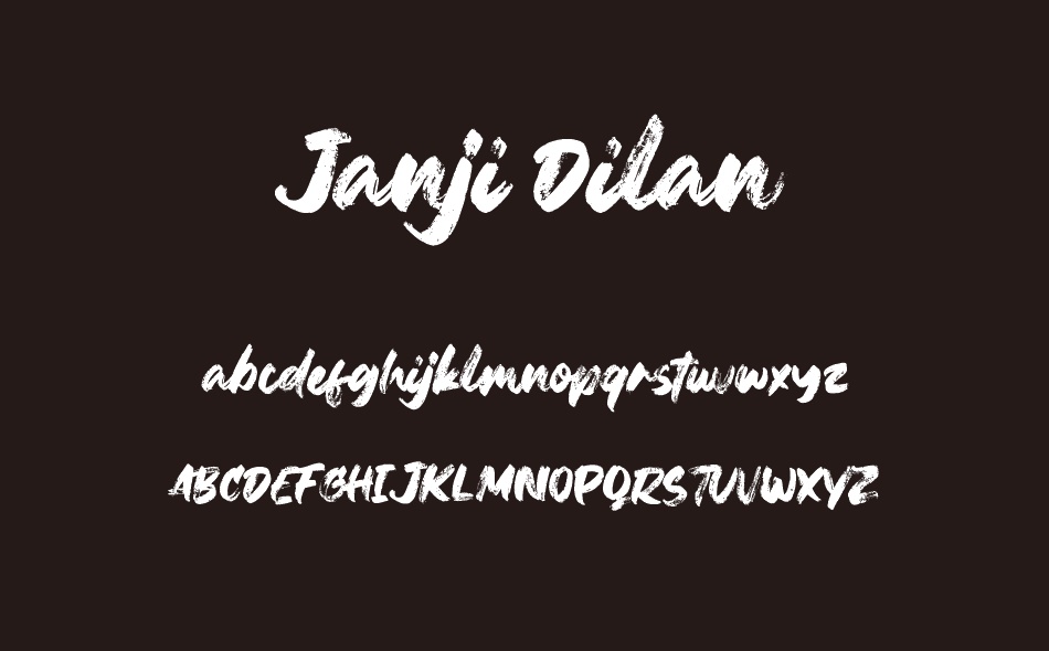Janji Dilan font