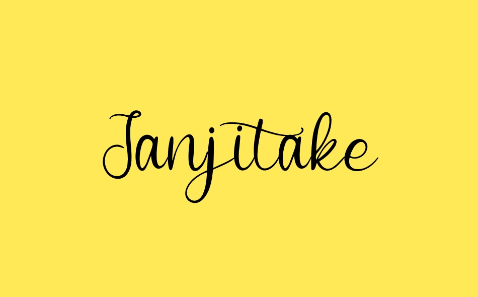 Janjitake font big