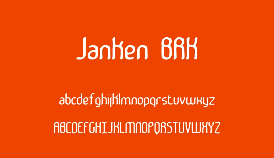 Janken BRK font