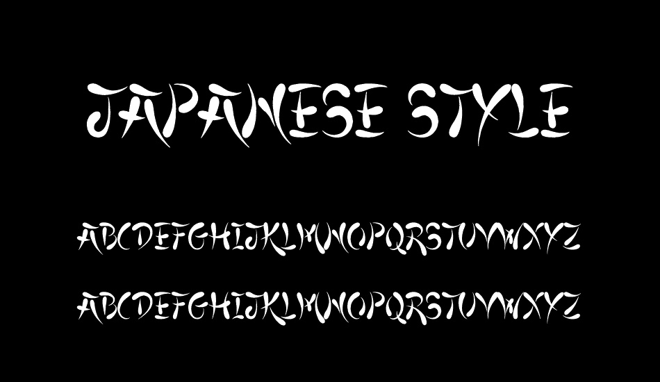 Japanese Style font