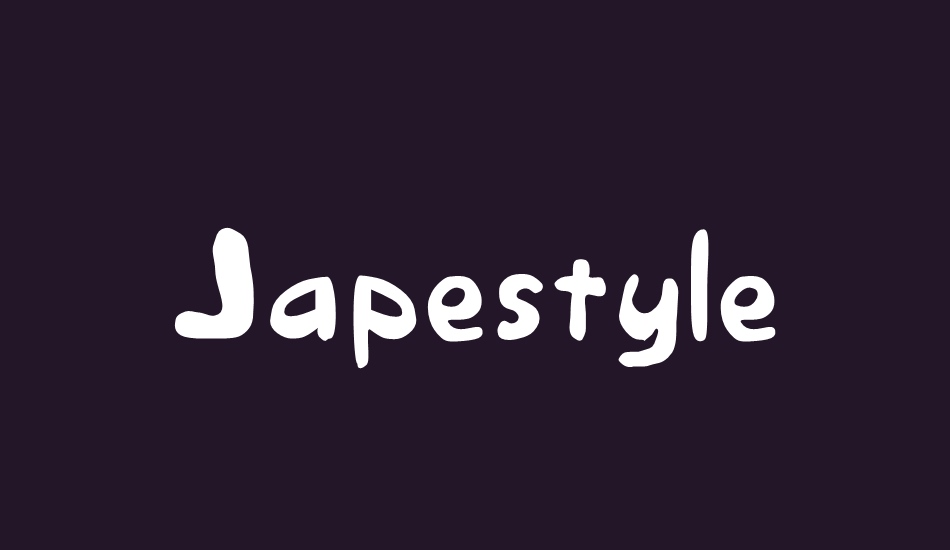 Japestyle font big