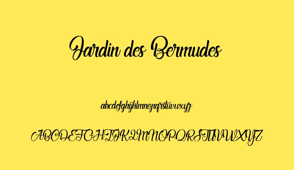 Jardin des Bermudes font