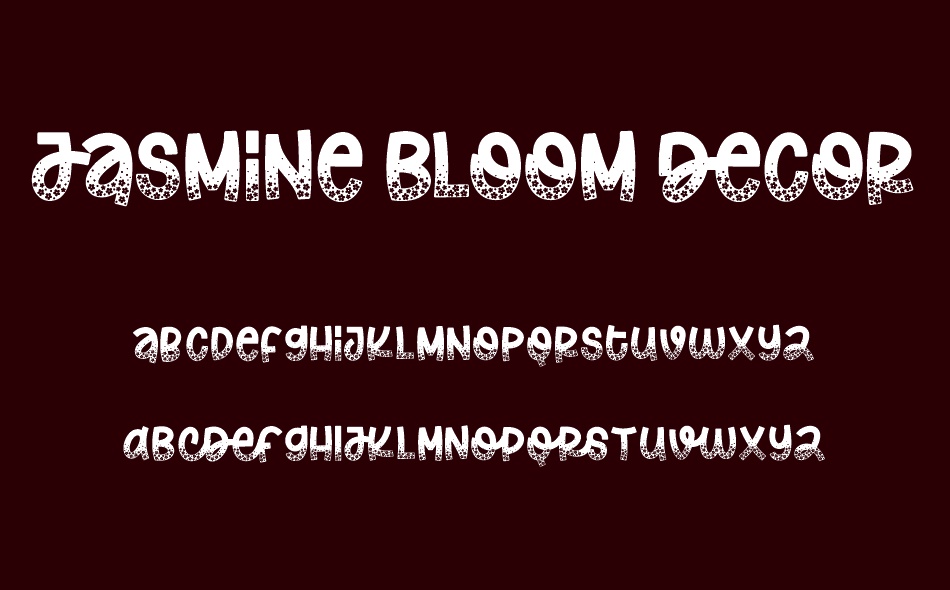 Jasmine Bloom font