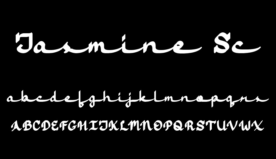 Jasmine Script regular font
