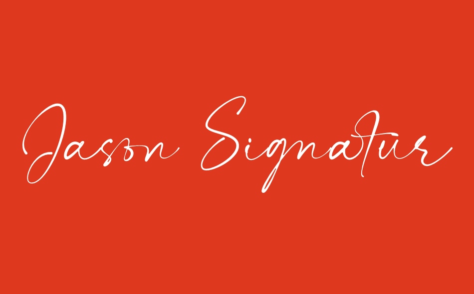 Jason Signature font big