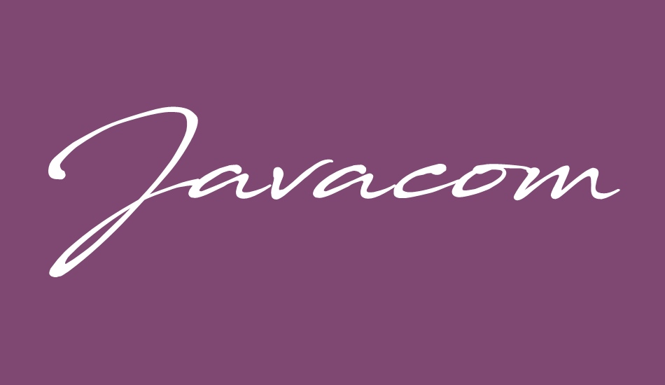 Javacom font big