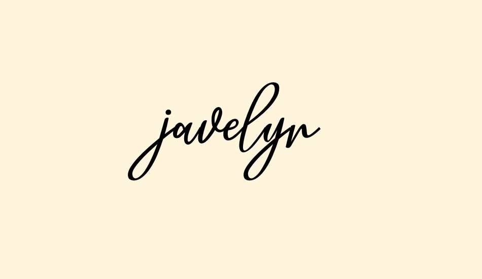 javelyn font big