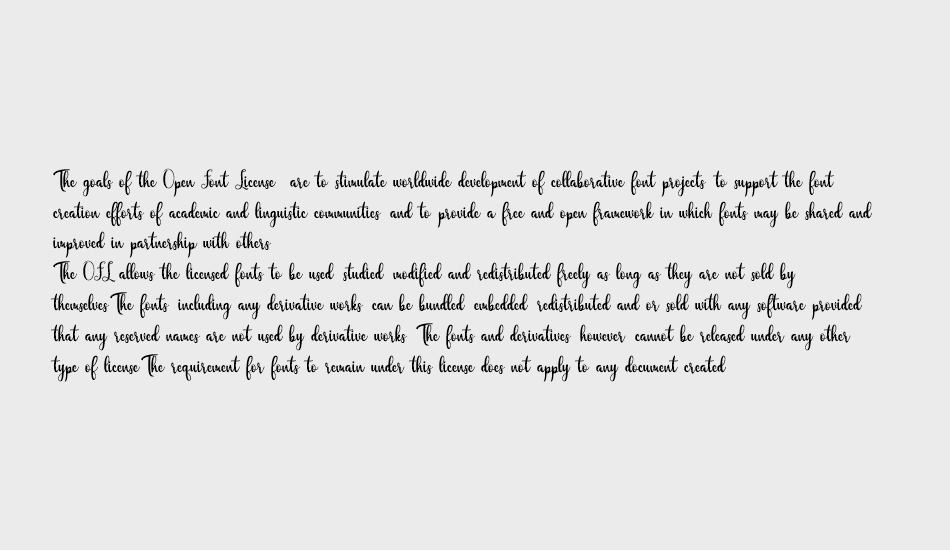 Javinka Script font 1
