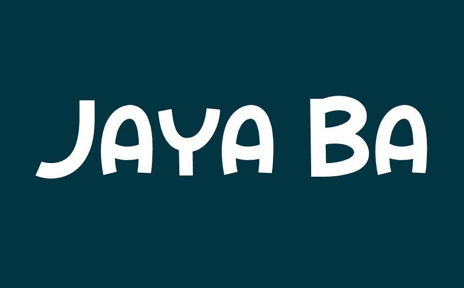 Jaya Baru font big