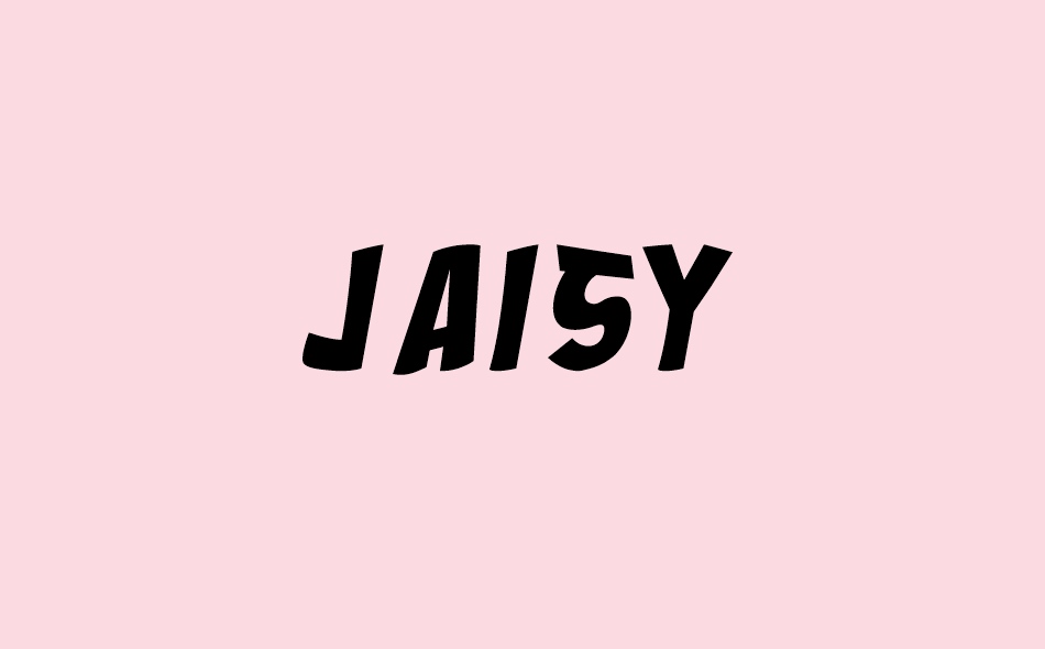 Jaisy font big