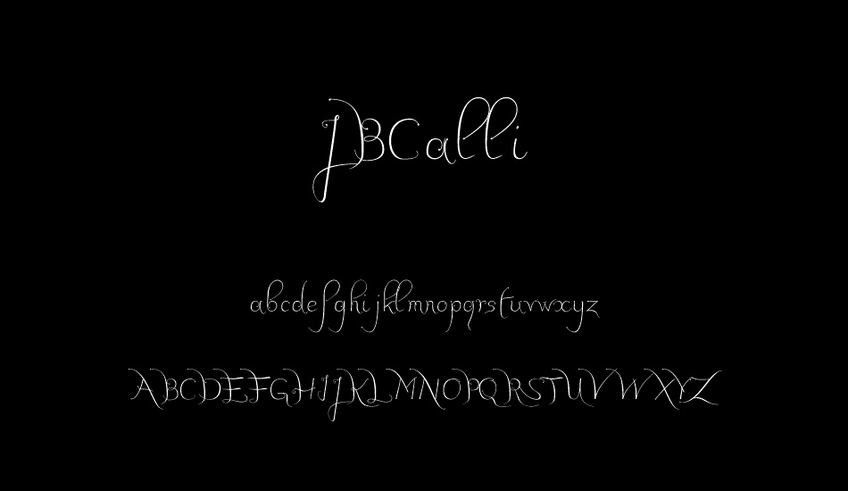 JBCalli font