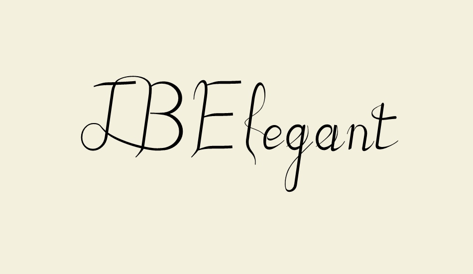 JBElegant font big