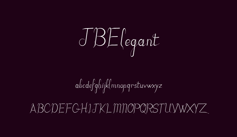 JBElegant font