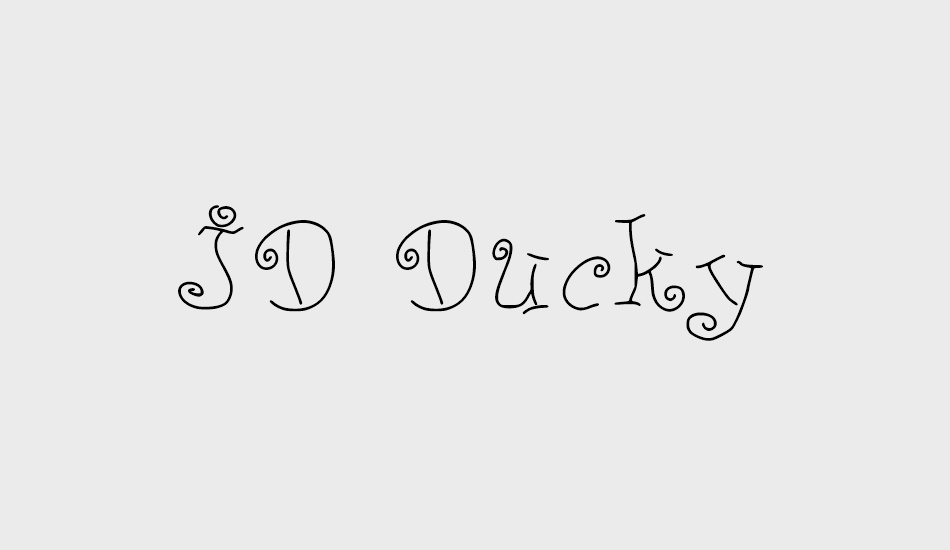 JD Ducky font big