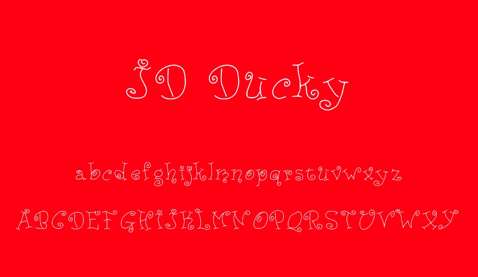 JD Ducky font