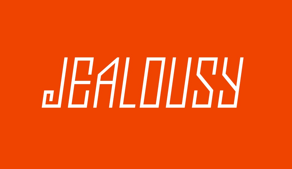 Jealousy font big