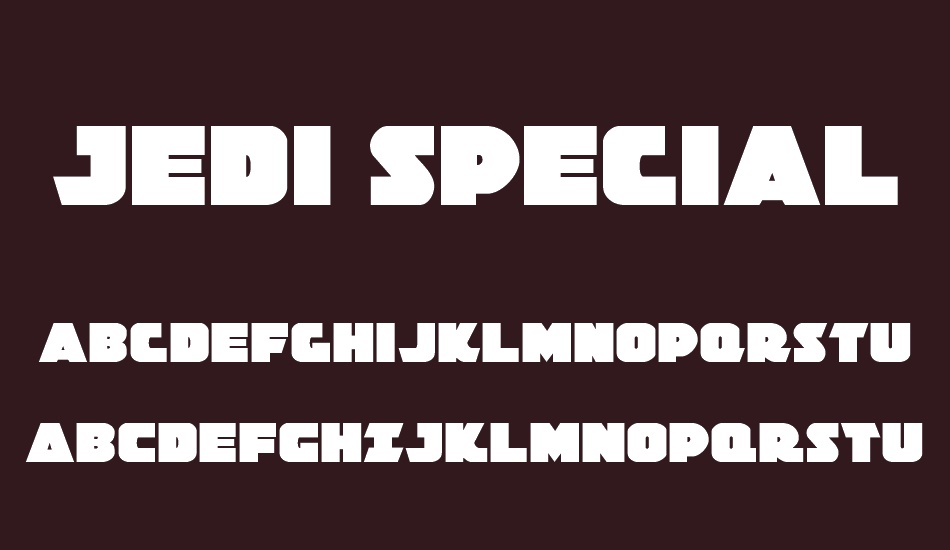 Jedi Special Forces font