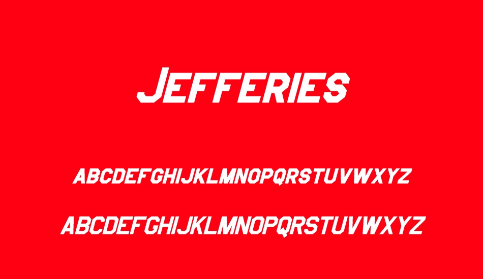Jefferies font
