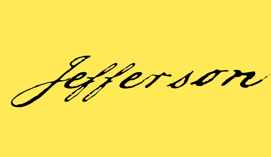 Jefferson font big