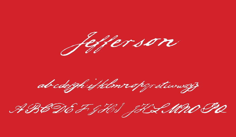 Jefferson font