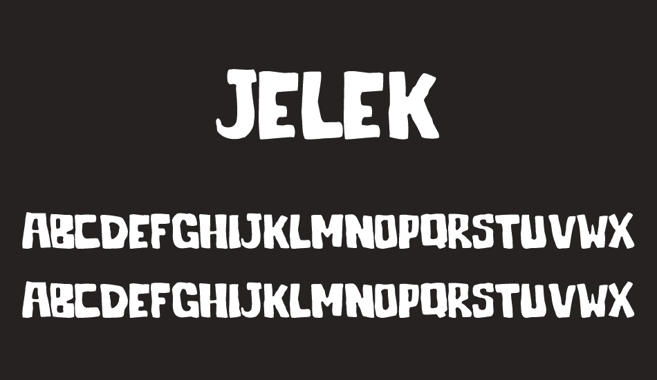 Jelek font