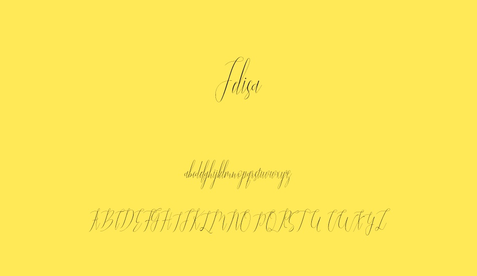 Jelisa font