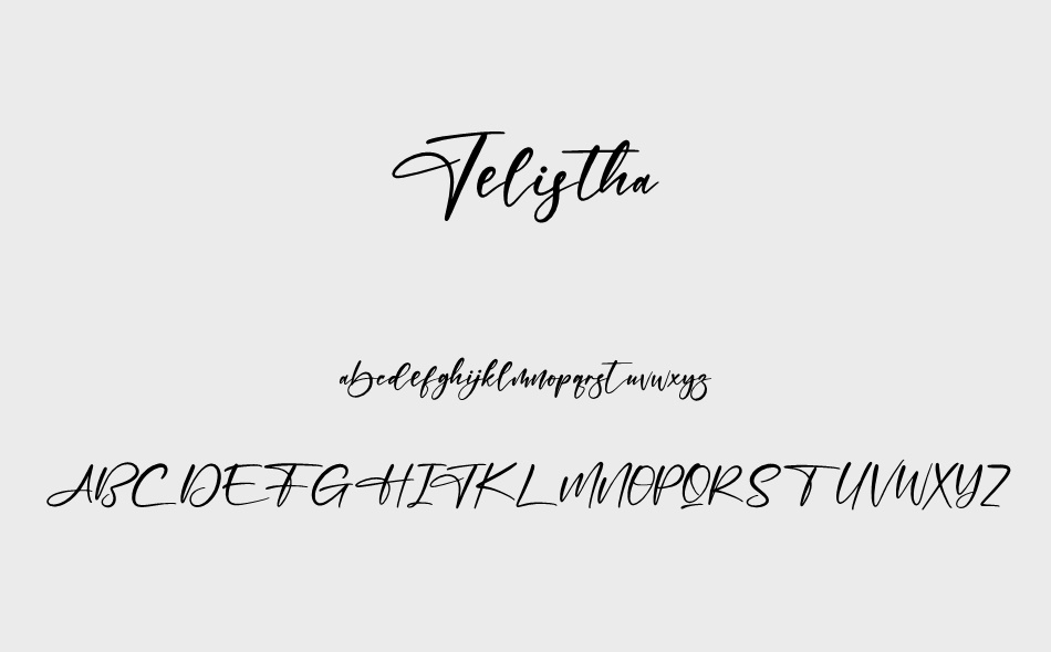 Jelistha font