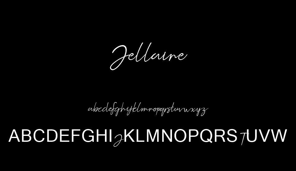 Jellaine font