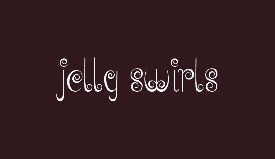 Jelly Swirls font big