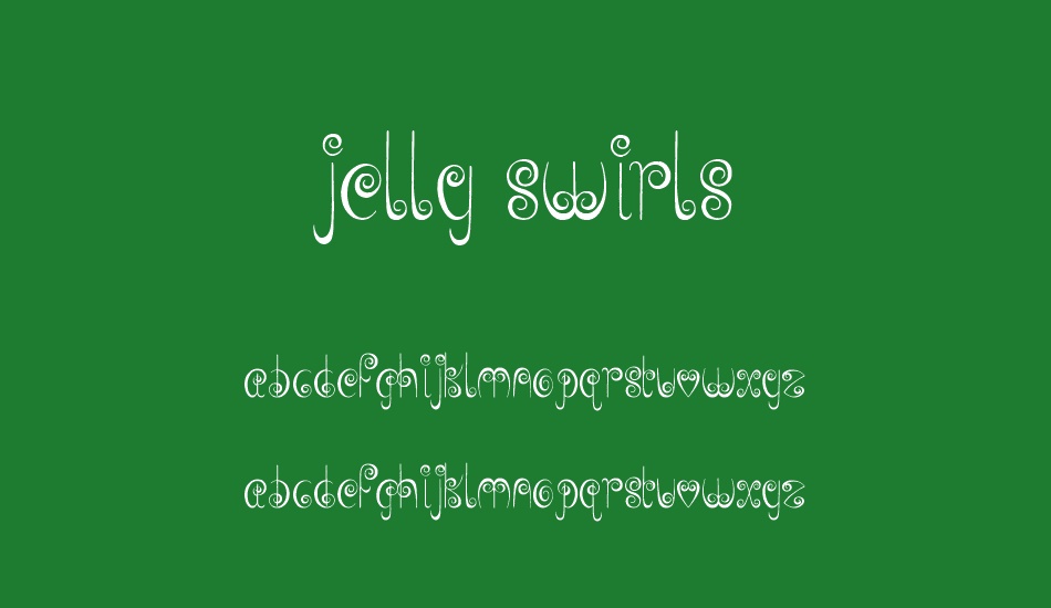 Jelly Swirls font