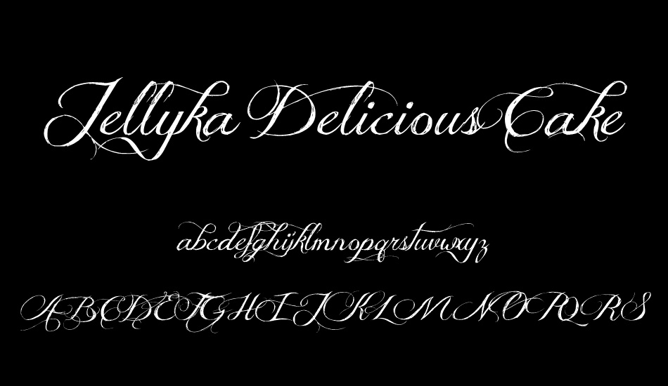 Jellyka Delicious Cake font