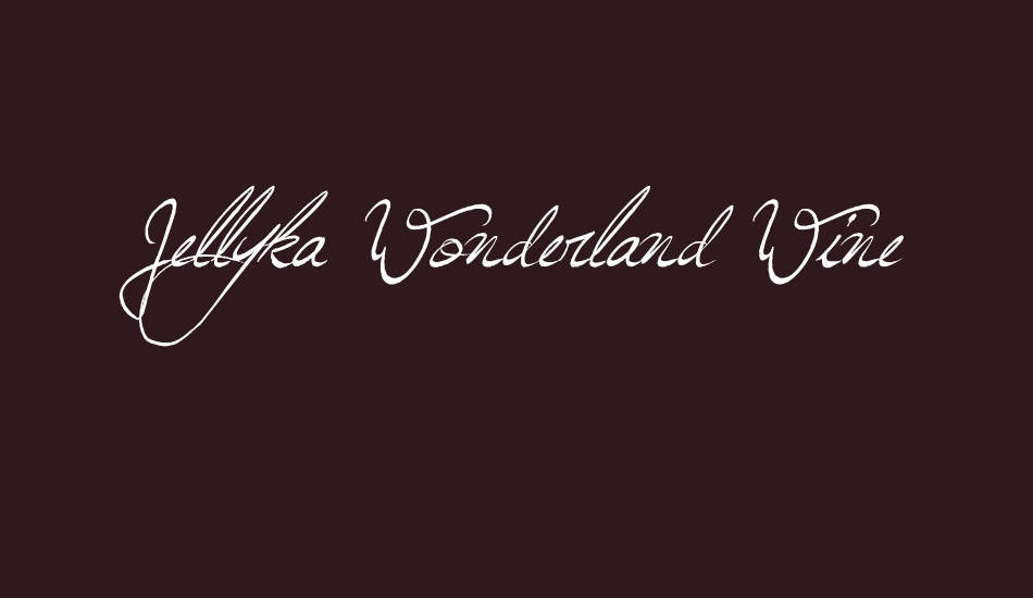 Jellyka Wonderland Wine font big