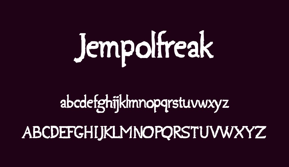 Jempolfreak font