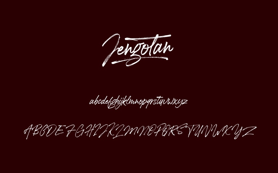 Jengotan font