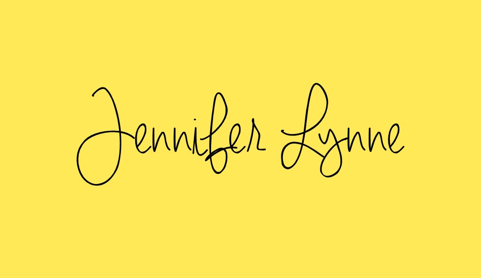 Jennifer Lynne font big