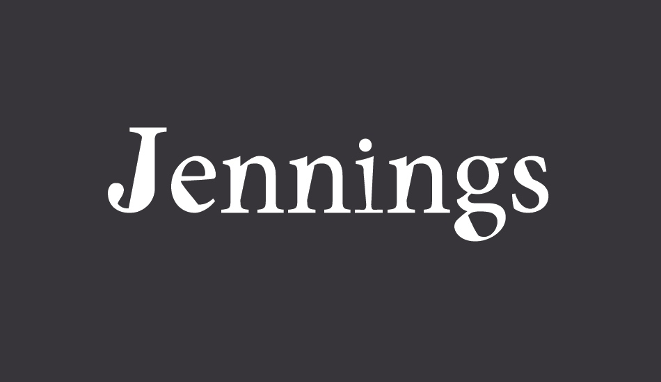 Jennings font big