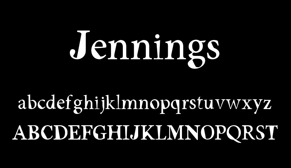 Jennings font