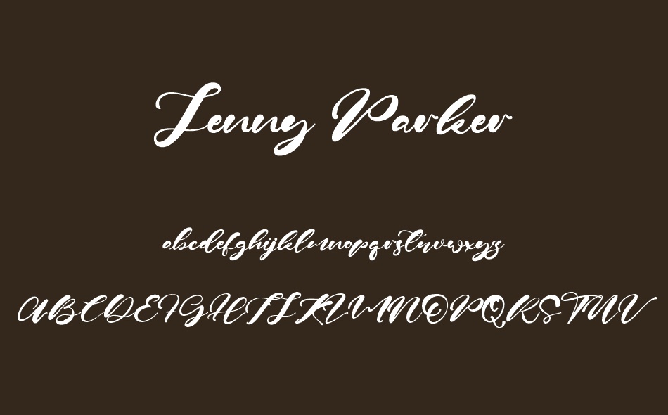 Jenny Parker font