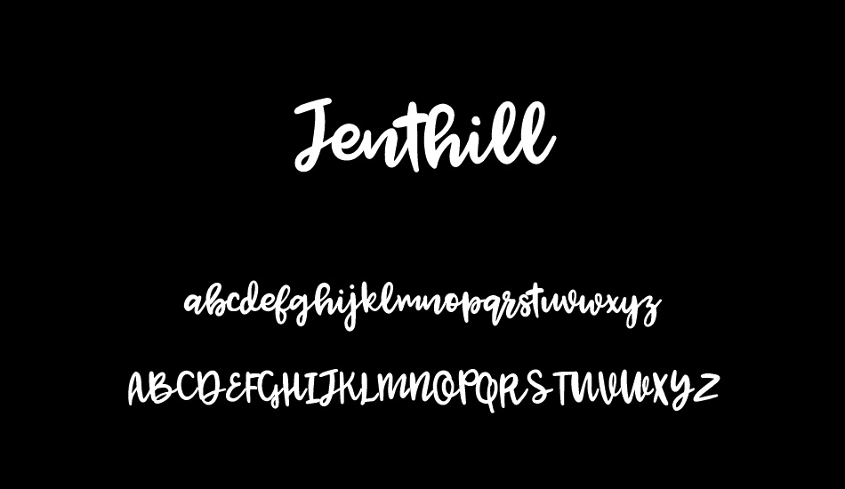 Jenthill font