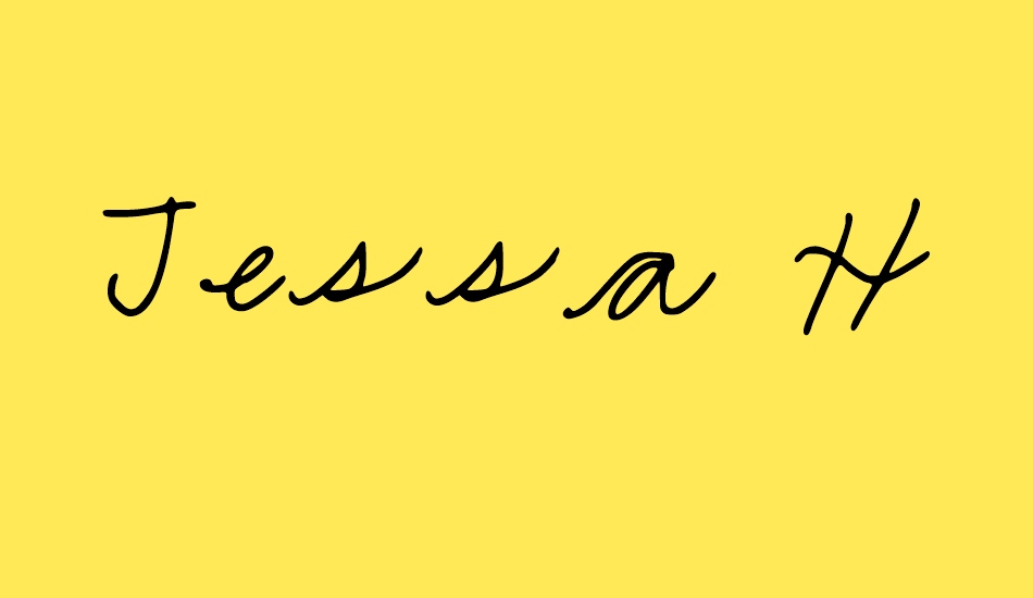 Jessa Hand font big