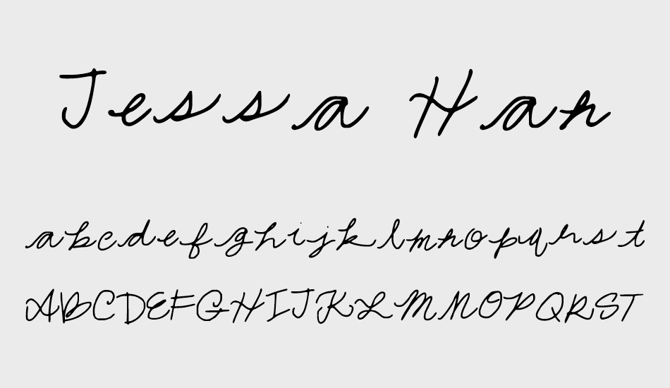 Jessa Hand font