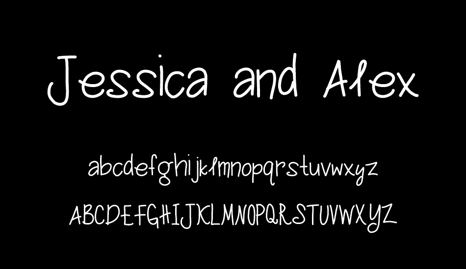 Jessica and Alex font