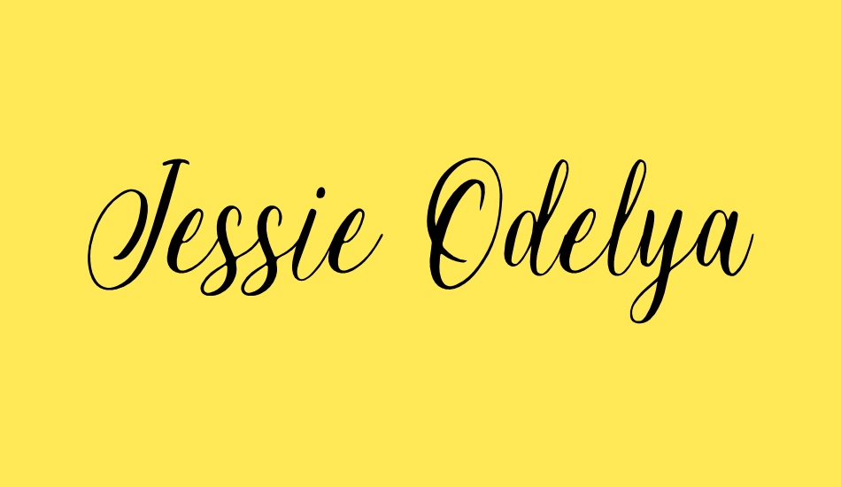Jessie Odelya Demo font big