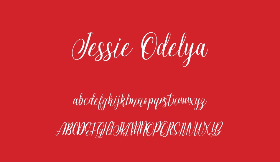 Jessie Odelya Demo font